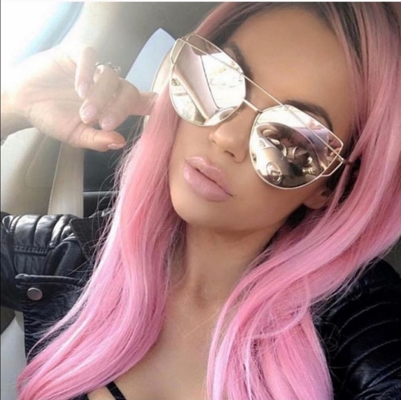 Accessories - LAST 1🔥Cat Eye Mirrored Aviator Sunglasses